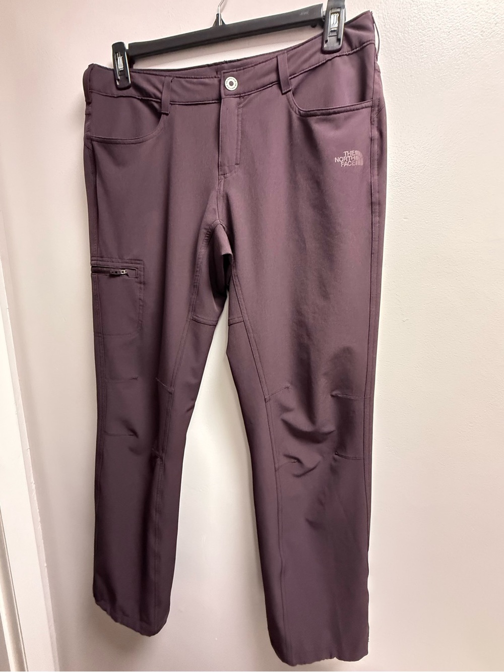 EUC The North Face Lightweight Plum Outdoor Zippered Pocket Hiking Pants Sz 12
